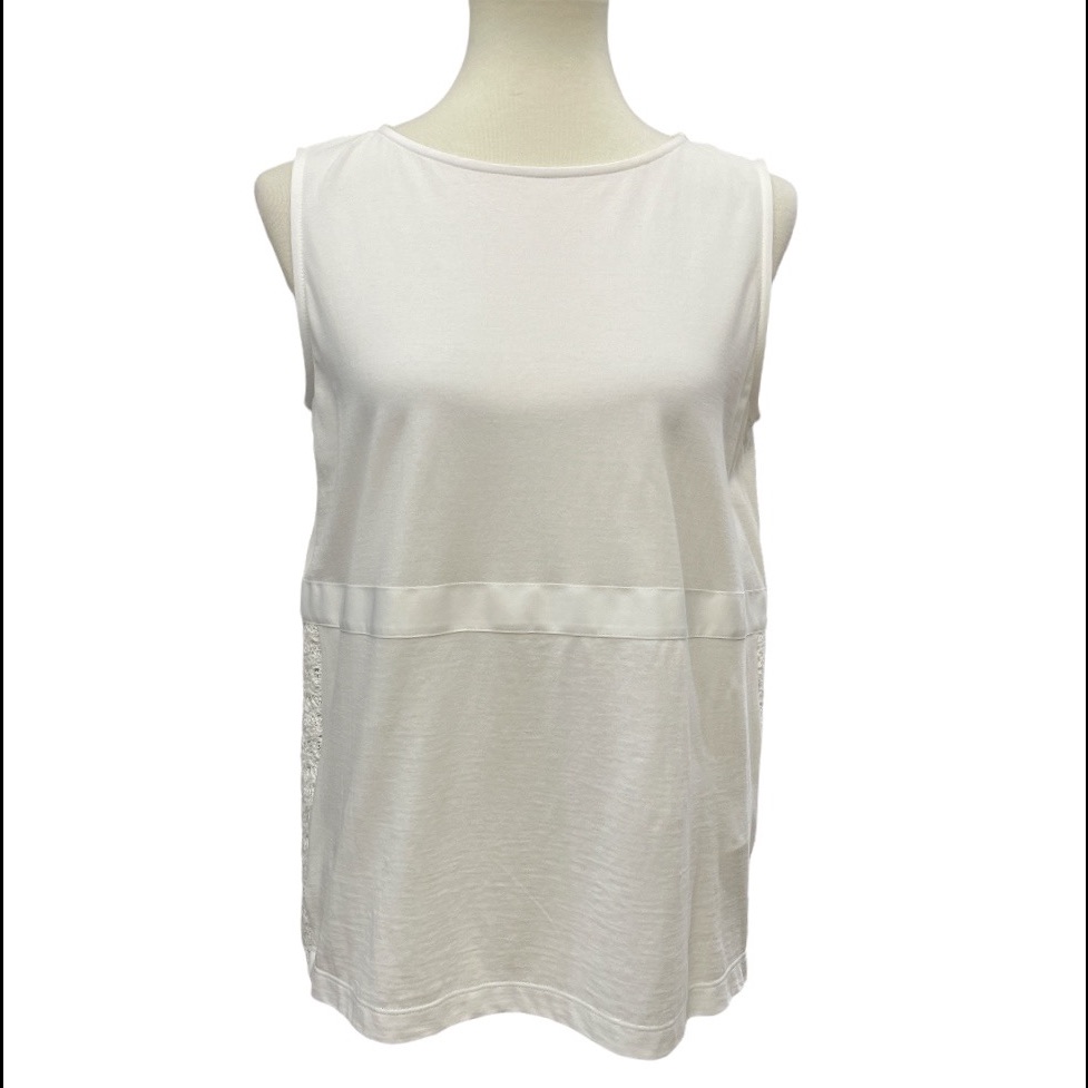Fabiana Filippi Crochet Lace Sleeveless Knit Top